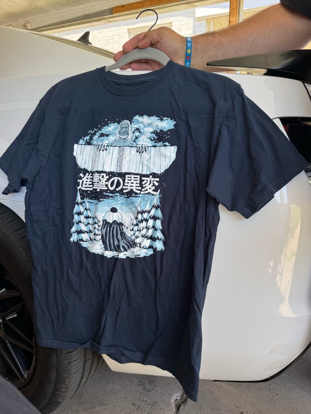 TeeFury Attack on Titan and Game of Thrones crossover Size Medium